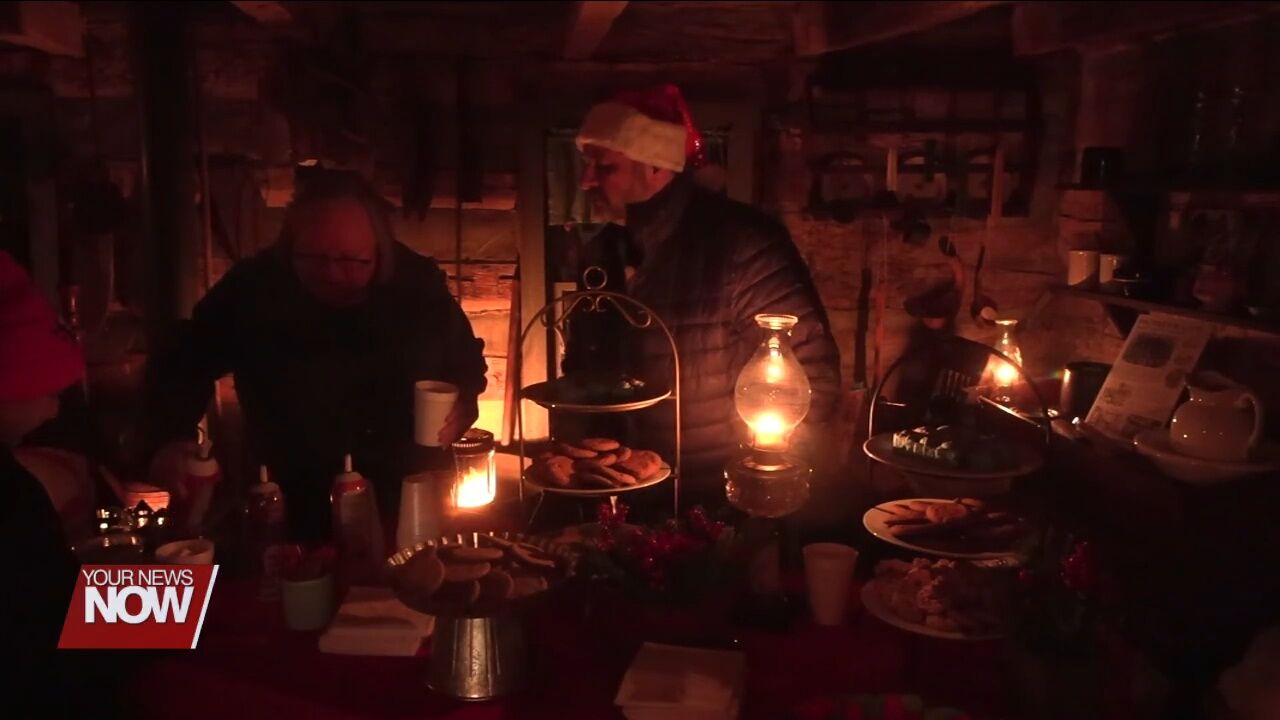 Cridersville Historical Society continues Christmas tree lighting tradition at Daniel Bowsher Log Cabin